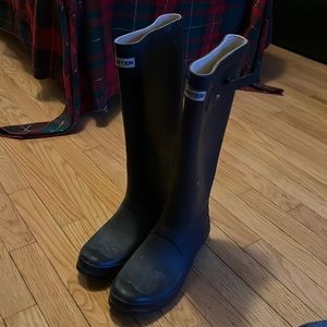 Black Hunter Rain Boots - Size 10 Women's